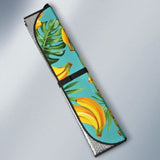 Banana Palm Leaves Pattern Background Car Auto Sun Shades 182102 - YourCarButBetter