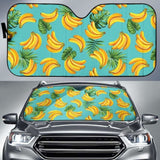 Banana Palm Leaves Pattern Background Car Auto Sun Shades 182102 - YourCarButBetter