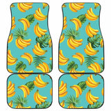 Banana Palm Leaves Pattern Background Front And Back Car Mats 174914 - YourCarButBetter