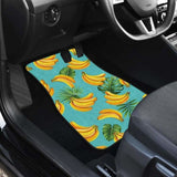 Banana Palm Leaves Pattern Background Front And Back Car Mats 174914 - YourCarButBetter