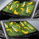 Banana Palm Leaves Pattern Car Auto Sun Shades 182102 - YourCarButBetter