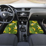 Banana Palm Leaves Pattern Front And Back Car Mats 174914 - YourCarButBetter