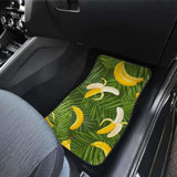 Banana Palm Leaves Pattern Front And Back Car Mats 174914 - YourCarButBetter