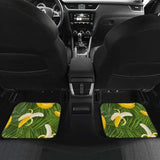 Banana Palm Leaves Pattern Front And Back Car Mats 174914 - YourCarButBetter