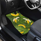 Banana Palm Leaves Pattern Front And Back Car Mats 174914 - YourCarButBetter