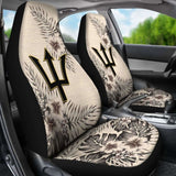 Barbados Car Seat Covers The Beige Hibiscus (Set Of Two) 7 232125 - YourCarButBetter