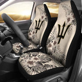 Barbados Car Seat Covers The Beige Hibiscus (Set Of Two) 7 232125 - YourCarButBetter