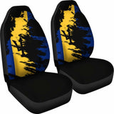 Barbados Flag Painting Car Seat Cover 4 221205 - YourCarButBetter