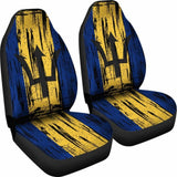 Barbados Grunge Flag Car Seat Cover 221205 - YourCarButBetter