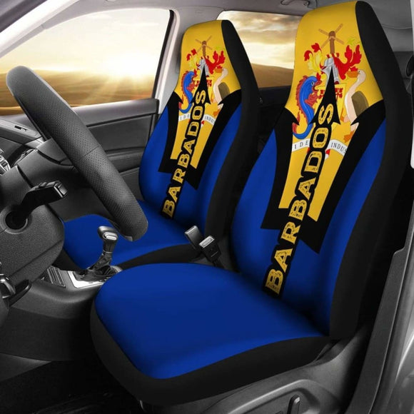 Barbados National Symbols Car Seat Covers 221205 - YourCarButBetter