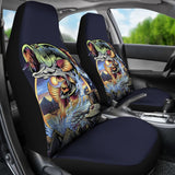 Bass Fish Jumping Car Seat Covers 210807 - YourCarButBetter