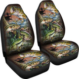 Bass Fishing Amazing Gift Ideas Car Seat Covers 210807 - YourCarButBetter