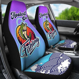 Bass Fishing Car Seat Covers Hooked On Fishing Car Decor 182417 - YourCarButBetter