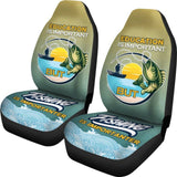 Bass Fishing Car Seat Covers Fishing Is Importanter Car Decor 182417 - YourCarButBetter