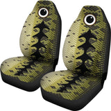 Bass Fishing Car Seat Covers Largemouth Bass Fish Skin Car Decor 182417 - YourCarButBetter