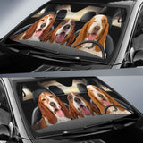 Basset Hound Dog Auto Sun Shade Car Sun Visor 172609 - YourCarButBetter