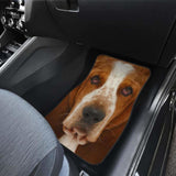 Basset Hound Dog Car Floor Mats Funny Dog Face 200410 - YourCarButBetter