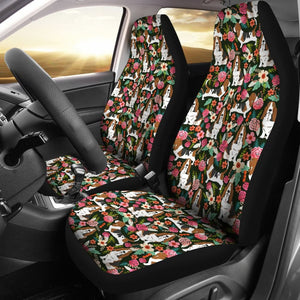 Basset Hound Dog Funny Gift Ideas Car Seat Covers 210402 - YourCarButBetter