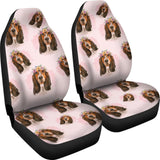 Basset Hound Dog Print Car Seat Covers 210402 - YourCarButBetter