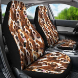 Basset Hound Full Face Car Seat Covers 200410 - YourCarButBetter