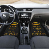 Batman Keep Calm & Call Mr. Bat Car Floor Mats 101819 - YourCarButBetter