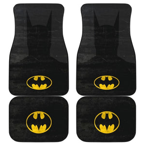 Batman Logo Dc League In Black Theme Car Floor Mats 101819 - YourCarButBetter