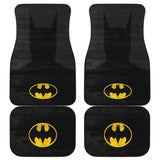 Batman Logo Dc League In Black Theme Car Floor Mats 101819 - YourCarButBetter