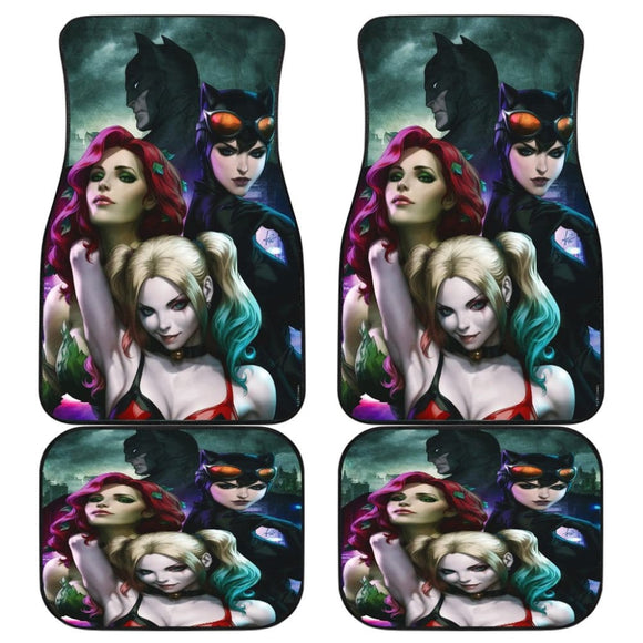 Batman Mera Harley Queen Cat Woman Car Floor Mats 101819 - YourCarButBetter