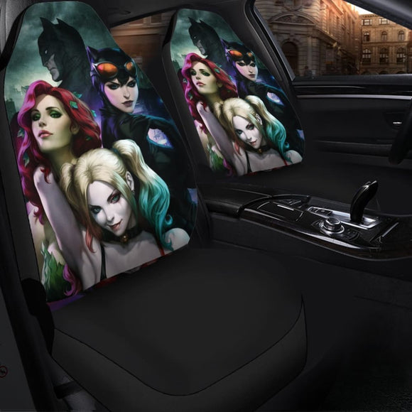 Batman Mera Harley Queen Cat Woman Car Seat Covers 101819 - YourCarButBetter