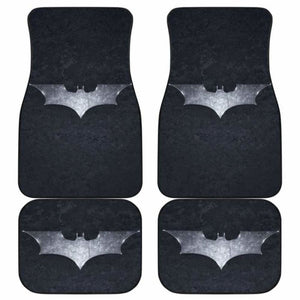 Batman Silver Logo Car Floor Mats 101819 - YourCarButBetter