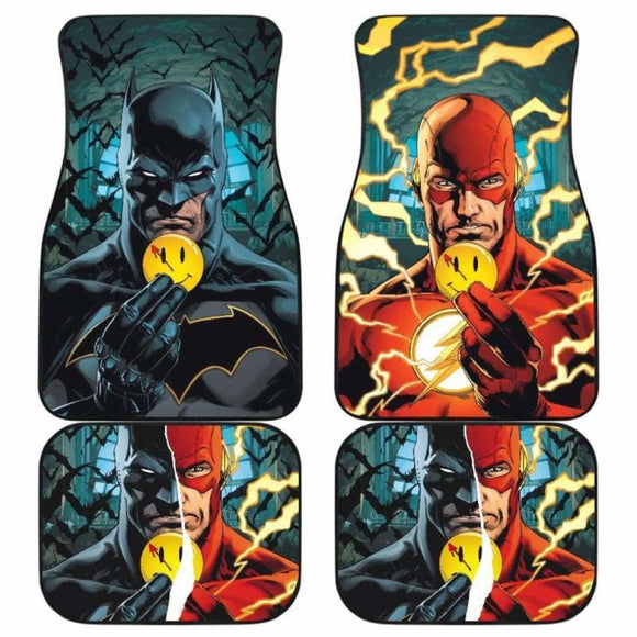 Batman & The Flash Comics Car Floor Mats 101819 - YourCarButBetter