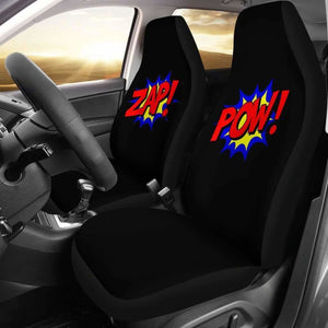 Batman Zap Pow Dc Comics Car Seat Covers 101819 - YourCarButBetter