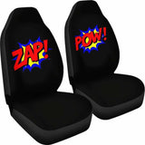 Batman Zap Pow Dc Comics Car Seat Covers 101819 - YourCarButBetter