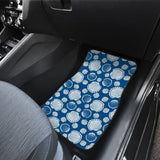 Beach Sea Shell Blue Print Universal Fit Car Floor Mats 212203 - YourCarButBetter