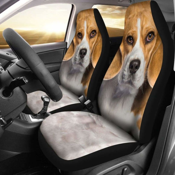 Beagle Car Seat Covers Dog Face Cute 221205 - YourCarButBetter