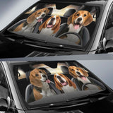 Beagle Dog Auto Sun Shade Car Sun Visor Funny 102507 - YourCarButBetter