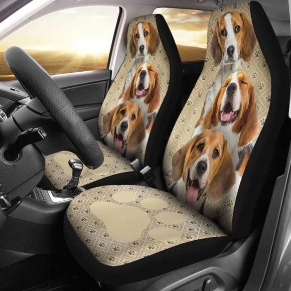 Beagle Dog Car Seat Covers Funny Decor Your Car 221205 - YourCarButBetter