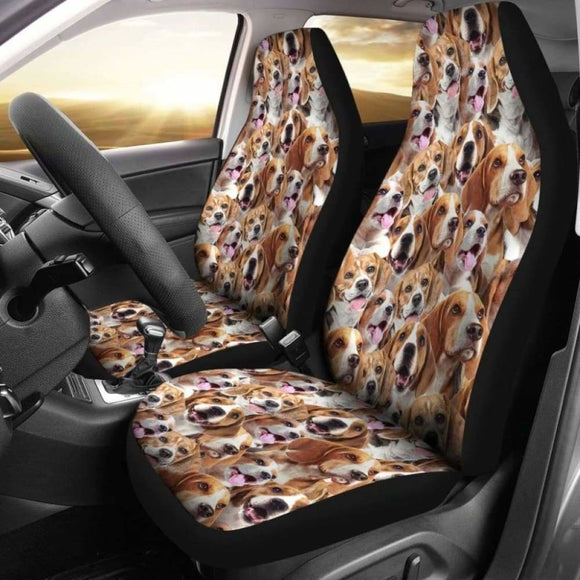 Beagle Full Face Car Seat Covers 221205 - YourCarButBetter