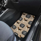 Beagle Pattern Front And Back Car Mats 221205 - YourCarButBetter