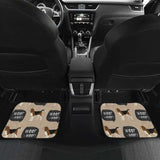 Beagle Pattern Front And Back Car Mats 221205 - YourCarButBetter