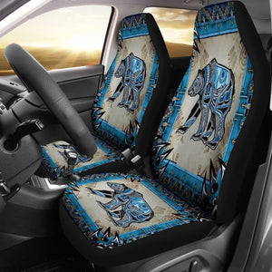 Bear Symbol Native Car Seat Cover 093223 - YourCarButBetter