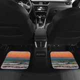 Beautiful Beach Car Floor Mats In Sunset Moments 211305 - YourCarButBetter