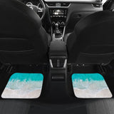 Beautiful Beach Car Floor Mats With Sand And Waves 211305 - YourCarButBetter
