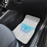 Beautiful Butterfly Blue Custom Car Floor Mats 212203 - YourCarButBetter