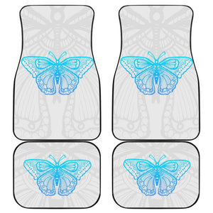 Beautiful Butterfly Blue Custom Car Floor Mats 212203 - YourCarButBetter