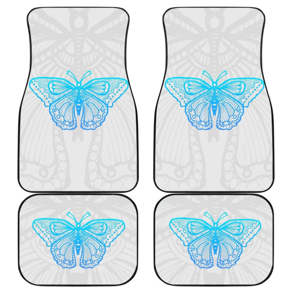 Beautiful Butterfly Blue Custom Car Floor Mats 212203 - YourCarButBetter