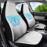 Beautiful Butterfly Blue Custom Car Seat Covers 212203 - YourCarButBetter
