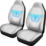 Beautiful Butterfly Blue Custom Car Seat Covers 212203 - YourCarButBetter