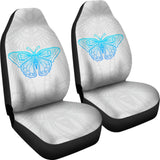 Beautiful Butterfly Blue Custom Car Seat Covers 212203 - YourCarButBetter