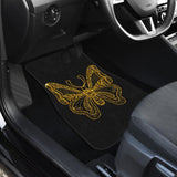 Beautiful Butterfly Gold Custom Car Floor Mats 212203 - YourCarButBetter